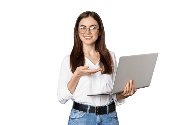 Professional woman with laptop