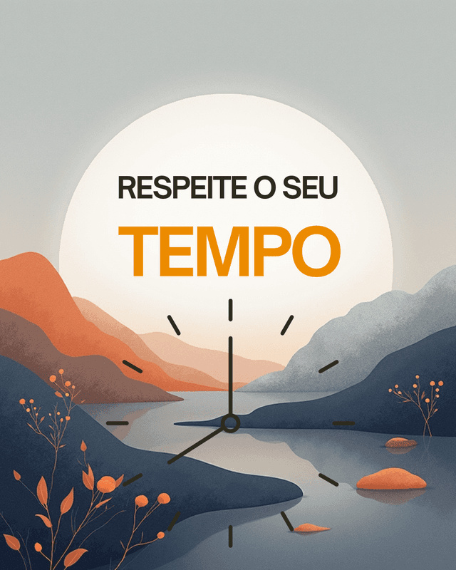 Respeite o seu tempo